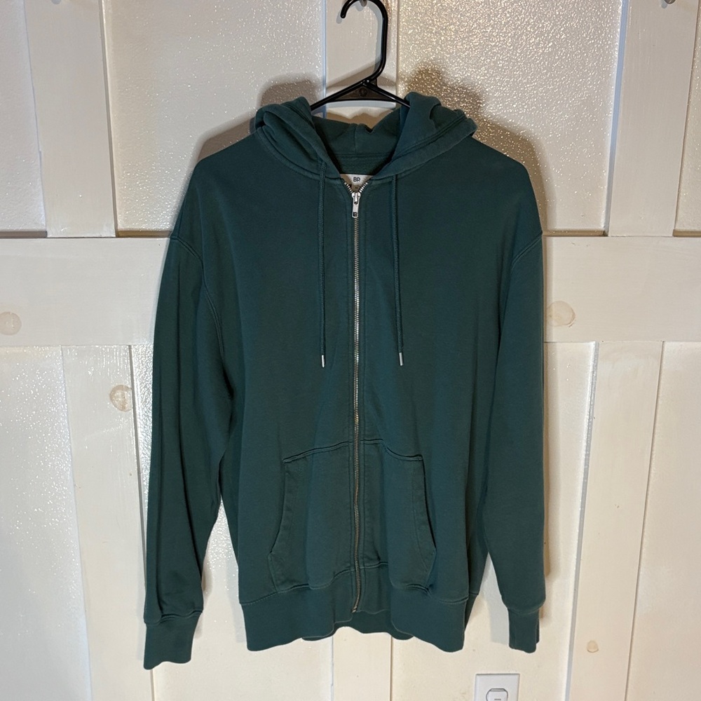 BP Green Zip-Up Hoodie for Women